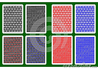 Playing Card Back Vector Illustration