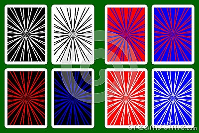 Playing Card Back Vector Illustration