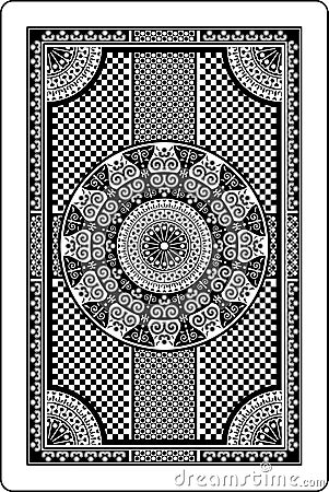 Playing Card Back Side Stock Vector - Image: 61412478