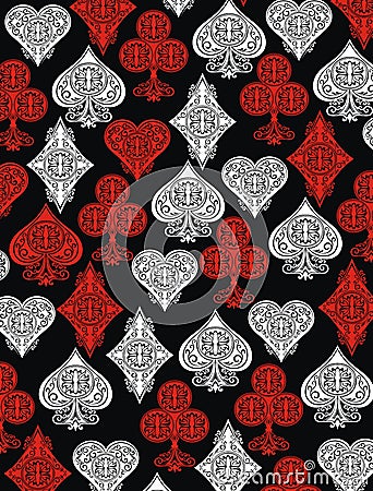Playing card background Vector Illustration