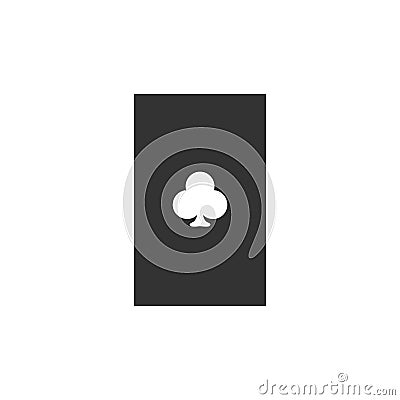 Playing card icon flat Vector Illustration