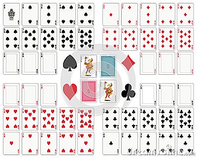 Playing cards Vector Illustration