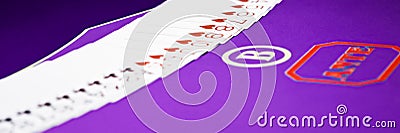 Playing cards game in casino, gambling ad Editorial Stock Photo