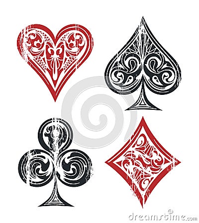 Playing Cards Symbols Vector Illustration