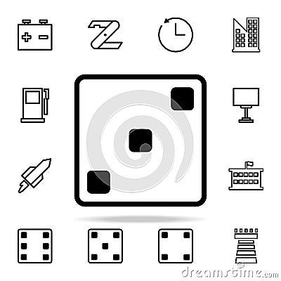 playing dorsum three icon. web icons universal set for web and mobile Stock Photo