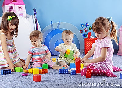 Playing kids Stock Photo