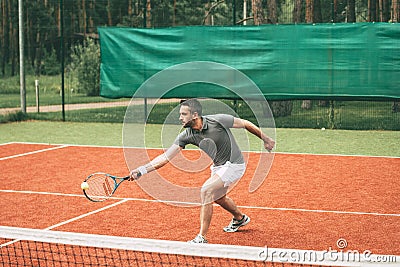 Playing tennis. Stock Photo