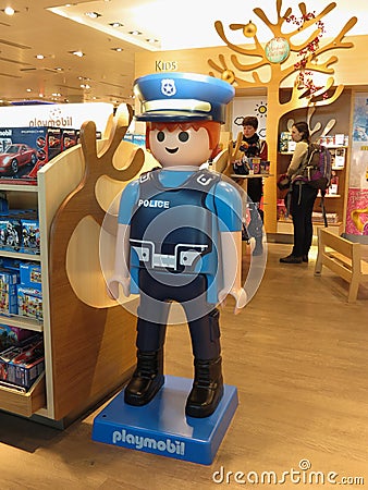 Playmobil brand store in Hamburg Editorial Stock Photo