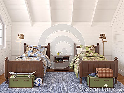 Playroom interior. Stock Photo