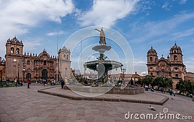Plaza de Armas, Cusco, Peru Editorial Stock Photo