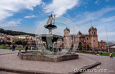 Plaza de Armas, Cusco, Peru Editorial Stock Photo