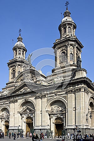 Plaza de Armas - Santiago - Chile Editorial Stock Photo