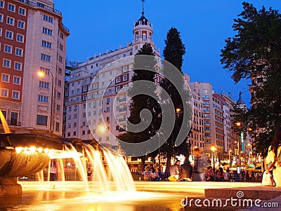 Plaza de Espana, Madrid Editorial Stock Photo