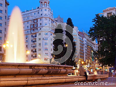 Plaza de Espana, Madrid Editorial Stock Photo