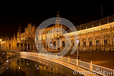 Plaza de Espana in Sevilla Andalucia Stock Photo