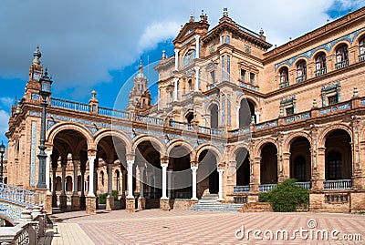 Plaza de Espana, Seville Stock Photo