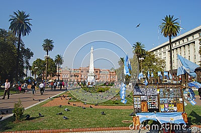 Plaza de Mayo - Buenos Aires - Argentina Editorial Stock Photo