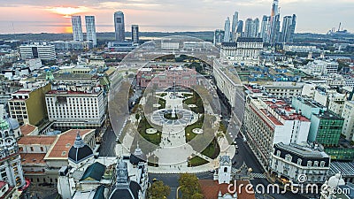 Plaza de Mayo May square in Buenos Aires, Argentina. It`s the hub of the political life of Argentina. Stock Photo