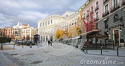 Plaza de Oriente, Madrid, Spain Editorial Stock Photo