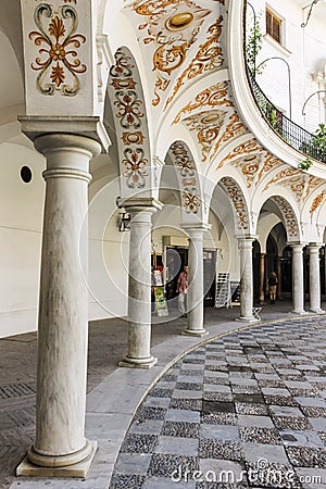 Plaza del Cabildo, Sevilla, Spain Editorial Stock Photo