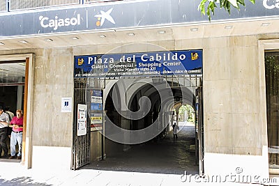 Plaza del Cabildo, Sevilla, Spain Editorial Stock Photo