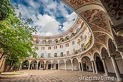 Plaza del Cabildo, Seville, Spain Stock Photo