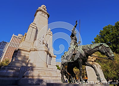 Plaza Espana in Madrid Stock Photo