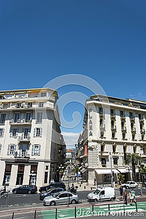Plaza Hotel Promenade du Paillon Nice Editorial Stock Photo