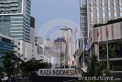 Plaza Indonesia is a shopping center located at the Bundaran Hotel Indonesia. Editorial Stock Photo