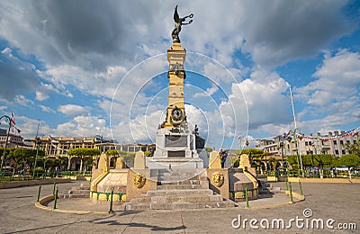 Plaza Libertad monument in El Salvador Stock Photo