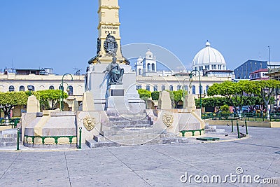 Plaza Libertad in San Salvador Editorial Stock Photo