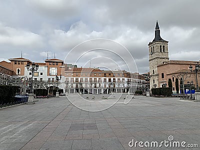 Plaza Major Torrejon de Ardoz Stock Photo