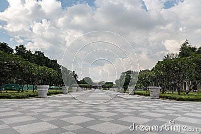 Plaza Mariones. Intramuros. Fort Santiago is a citadel first built by Spanish conquistador Stock Photo