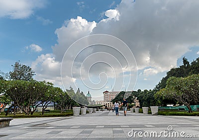 Plaza Mariones. Intramuros. Fort Santiago is a citadel first built by Spanish conquistador Editorial Stock Photo