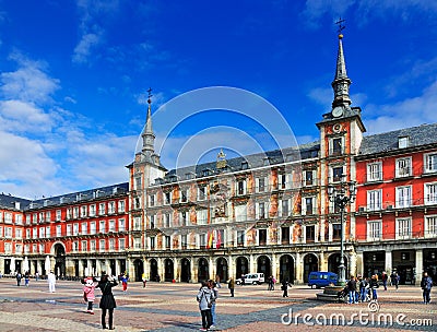 Plaza Mayor, Madrid, Spain Editorial Stock Photo