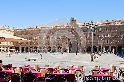 Arco de San Fernando, Plaza Mayor, Salamanca, Spain Editorial Stock Photo
