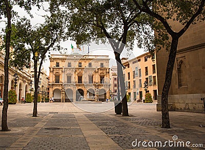 Plaza Mayor town hall of Castellon de la Plana Stock Photo