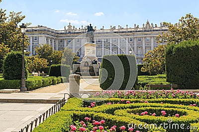 Plaza Oriente, Madrid Editorial Stock Photo