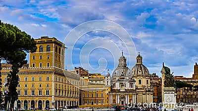 The Plazza Venezia Editorial Stock Photo