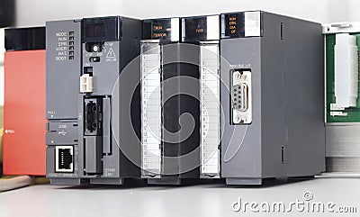 Plc unit Stock Photo