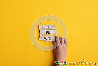 Please be kind sign Stock Photo