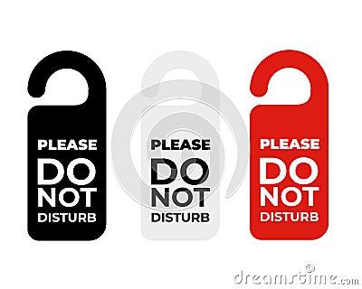 Please do not disturb hotel design Stock Photo