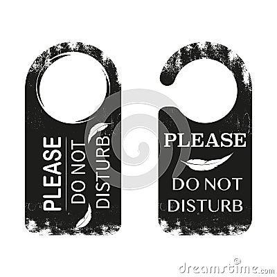 Please do not disturb hotel design Vector Illustration