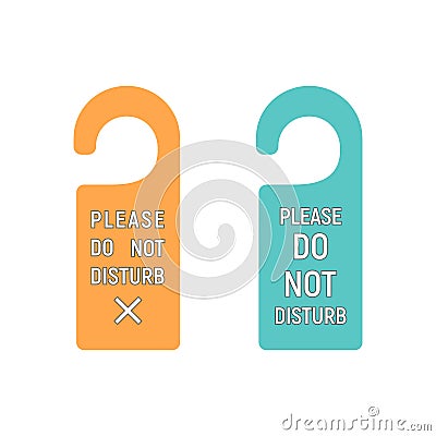 Please do not disturb hotel design Vector Illustration