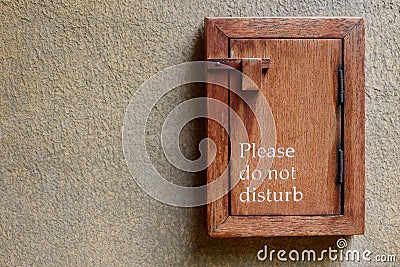 Please do not disturb sign Stock Photo