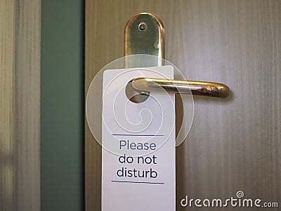 please do not disturb Stock Photo