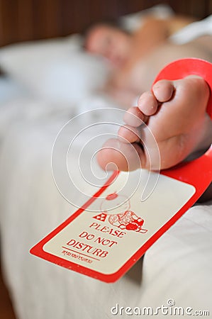 Please do not disturb Stock Photo