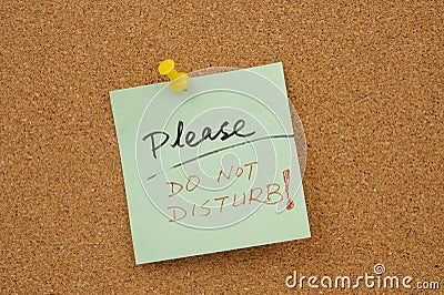 Please do not disturb! Stock Photo