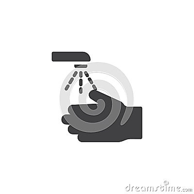 Please wash your hands vector icon Vector Illustration