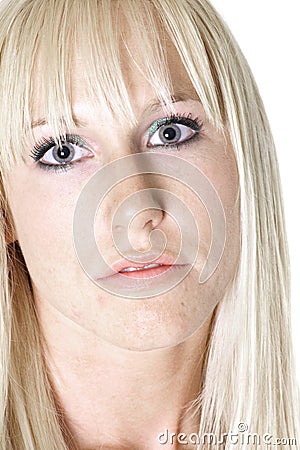 Pleasing blonde woman Stock Photo